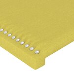 vidaXL Tête de lit avec oreilles Vert 83x16x78/88 cm Tissu