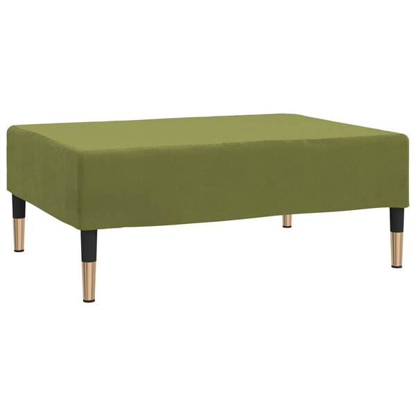 vidaXL Repose-pied Vert clair 78x56x32 cm Velours
