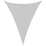 vidaXL Voile d'ombrage gris clair 4x5x5 m 100  polyester oxford
