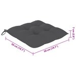 vidaXL Chaises de jardin avec coussins lot de 8 Bois d'acacia solide