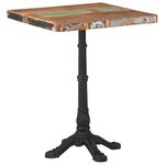 vidaXL Table de bistro 60x60x76 cm Bois massif de récupération