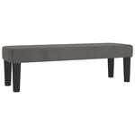 vidaXL Sommier à lattes de lit et matelas Gris foncé 140x200cm Velours