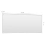 vidaXL Ensemble de meubles de salle de bain Blanc brillant Aggloméré