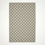 Tapis extérieur terrasse réversible - Tapis de jardin imperméable et résistant UV - May - Gris - 150x240 cm - HOMESCAPES
