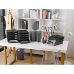 Porte-revues Mag-cube Office - Gris Foncé - X 6 - Exacompta
