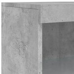 vidaXL Buffets avec lumières LED 3 Pièces gris béton bois d'ingénierie