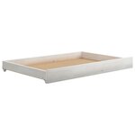vidaXL Lit de repos avec tiroirs 90x200 cm Blanc Bois de pin massif