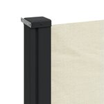 vidaXL Auvent latéral rétractable crème 160x600 cm