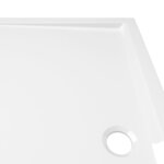 vidaXL Receveur de douche rectangulaire ABS Blanc 70x120 cm