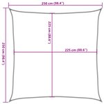 vidaXL Voile d'ombrage 160 g/m² Vert foncé 2 5x2 5 m PEHD