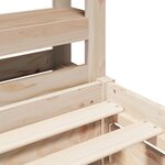 vidaXL Cadre de lit sans matelas 75x190 cm bois de pin massif