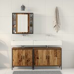 vidaXL Ensemble de meubles de salle de bain 3 pièces en bois ancien