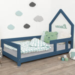 Lit cabane enfant POPPI 120 x 180 bleu marine 1