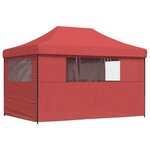 vidaXL Tente de réception pliable escamotable avec 4 parois latérales