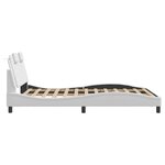 vidaXL Cadre de lit sans matelas blanc 120x200 cm similicuir