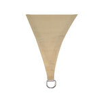 Perel Voile d'ombrage  perméable  respirant  5 x 5 x 5 m  180 g/m²  PEHD  triangulaire  champagne