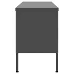 vidaXL Meuble TV Anthracite 105x35x50 cm Acier