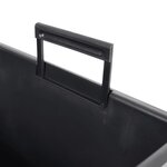 vidaXL Jardinière et intérieur amovible marron 21 /49 L rotin PP