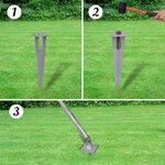 vidaXL Clôture à mailles losangées et poteaux acier galvanisé 15x1 m