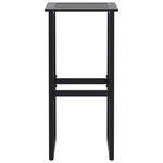 vidaXL Ensemble de bar de jardin 9 Pièces noir acier enduit de poudre