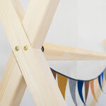 Lit Tipi enfant bois massif naturel vernis 140 x 200 cm