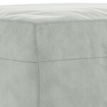 vidaXL Ensemble de canapés 3 Pièces avec coussins Gris clair Velours