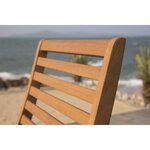 Lot de 2 chaises de jardin pliantes en Acacia FSC - 47 x 57,5 x H.89,5 cm