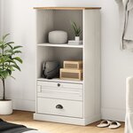 vidaXL Bibliothèque VIGO blanc 60x35x114 5 cm bois massif de pin