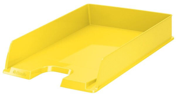 Corbeille à courrier Vivida pour format A4 dim L25,4 x H6,1 x P35 cm Jaune ESSELTE