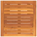 vidaXL Ensemble de 3 transats avec table d'appoint en bois d'acacia massif