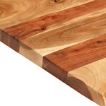 vidaXL Dessus de meuble-lavabo de salle de bain Acacia 100x52x3 8 cm