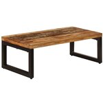 vidaXL Table basse 100x50x35 cm Bois de récupération solide et acier