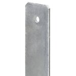 vidaXL Piquets de clôture 6 Pièces Argenté 9x6x60 cm Acier galvanisé