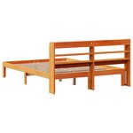 vidaXL Cadre de lit sans matelas cire marron 140x200cm bois pin massif