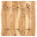 vidaXL Dessus de table Bois d'acacia massif 58x(50-60)x2 5 cm