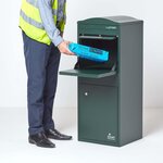 Boîte à colis incurvée 1 porte Large Vert foncé Acier galvanisé SMART PARCEL BOX®