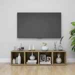 vidaXL Meubles TV 2 Pièces chêne sonoma 37x35x37 cm bois d’ingénierie