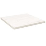 vidaXL Dessus de table blanc 40x40x2 5 cm bois de pin massif