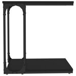 vidaXL Table d'appoint Noir 50x35x52 cm Bois d’ingénierie