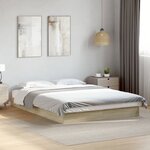 vidaXL Cadre de lit sans matelas chêne sonoma 120x200 cm