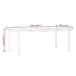 vidaXL Ensemble de salle à manger de jardin avec coussins 9 Pièces Beige