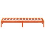vidaXL Lit de jour sans matelas cire marron 90x200 cm bois pin massif