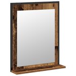 vidaXL Ensemble de meuble de salle de bain 2 pièces en bois ancien et en bois d'ingénierie