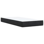 vidaXL Sommier à lattes de lit avec matelas Noir 100x200 cm Velours