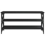 vidaXL Meuble TV Noir 100x40x50 cm Bois d'ingénierie