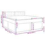 vidaXL Sommier à lattes de lit avec matelas Bleu 180x200 cm Tissu