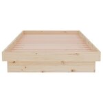 vidaXL Cadre de lit sans matelas bois massif