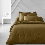 Drap housse - 140 x 200+30 cm uni - Bronze