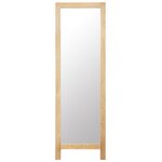 vidaXL Miroir sur pied 48x46 5x150 cm Bois de chêne solide