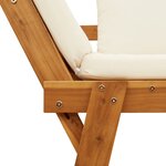 vidaXL Banc de jardin avec coussins 2 en 1 bois d'acacia massif